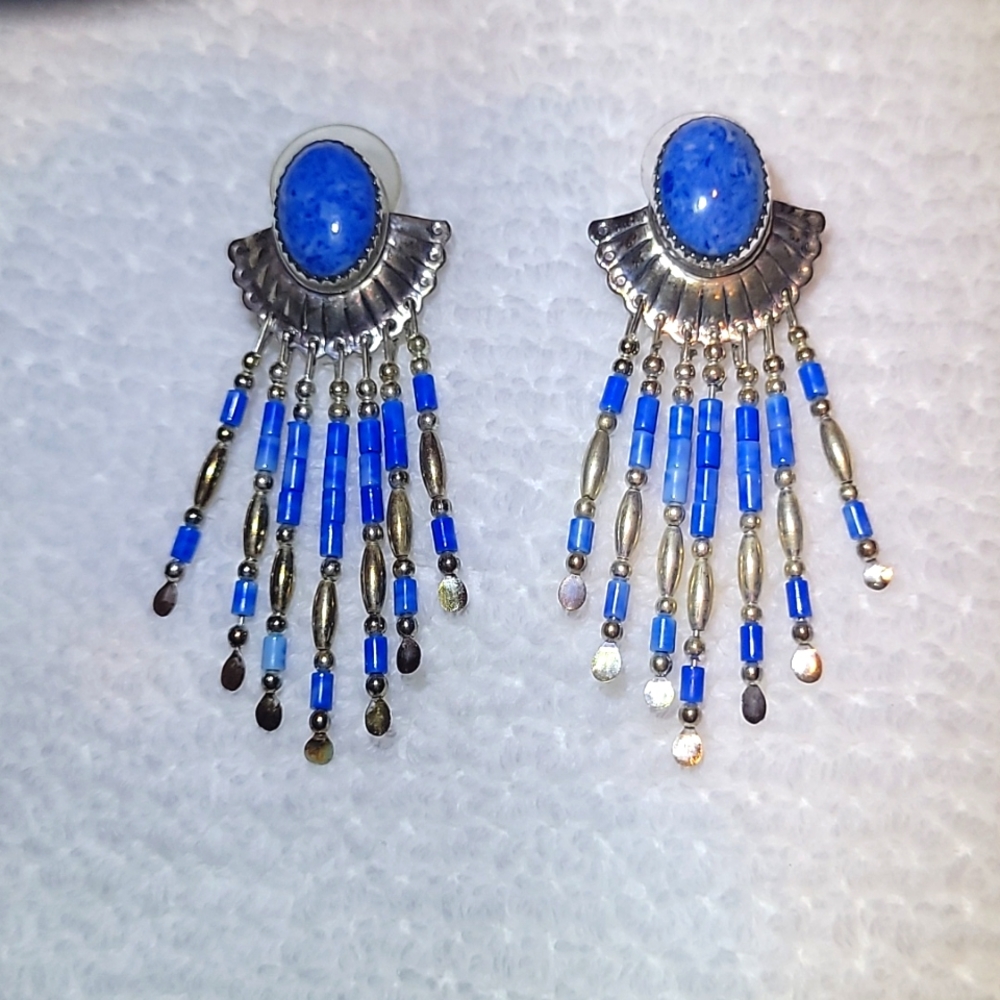 Navajo Lapis Earrings